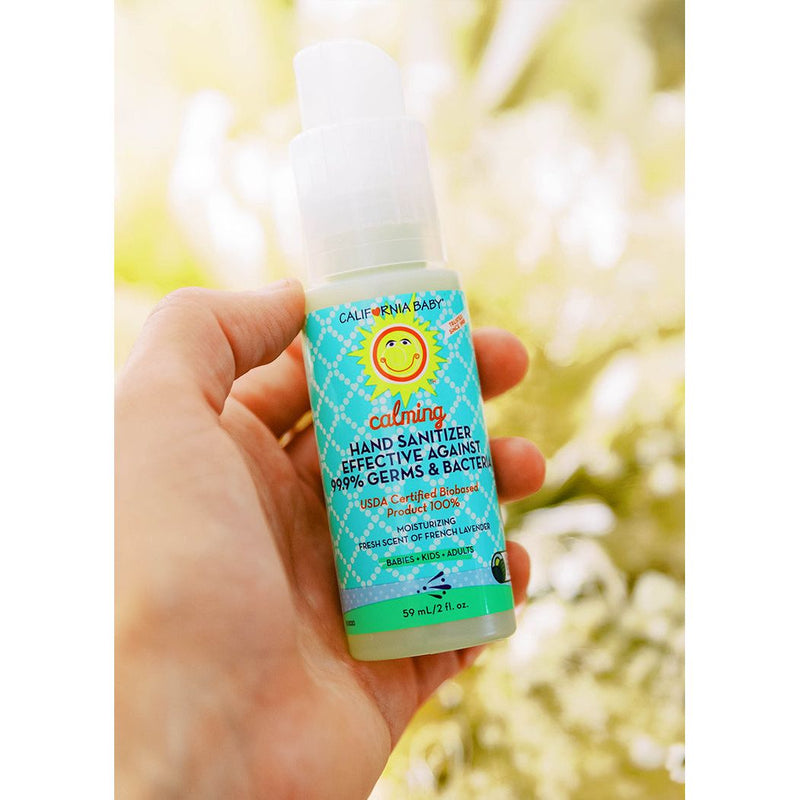 California Baby Hand Sanitizers Hand Sanitizer Antique White 2oz/59mL Eucalyptus Ease,2oz/59mL Super Sensitive,2oz/59mL Calming,2oz/59mL Lemon Myrtle,19oz/562mL Lemon Myrtle,19oz/562mL Calming,19oz/562mL Eucalyptus Ease,19oz/562mL Super Sensitive