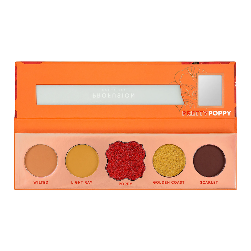 Profusion Cosmetics Blooming Hues 5 shade palette Eye Coral Romantic Rose,Honest Hibiscus,Delightful Dahlia,Terrific Tulip,Peaceful Peony,Pretty Poppy