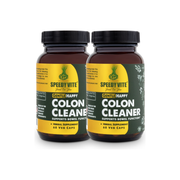 SpeedyVite® Colon Cleaner Gentle — Happy Colon (60 Veg Caps) | Supports Regularity & Natural Elimination* | SpeedyVite® - FREE SHIPPING Veg Capsules Light Goldenrod 1x 120 Veg Caps (2x 60s)