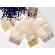 Bath Romance exfoliating silk bath glove bath glove Lavender