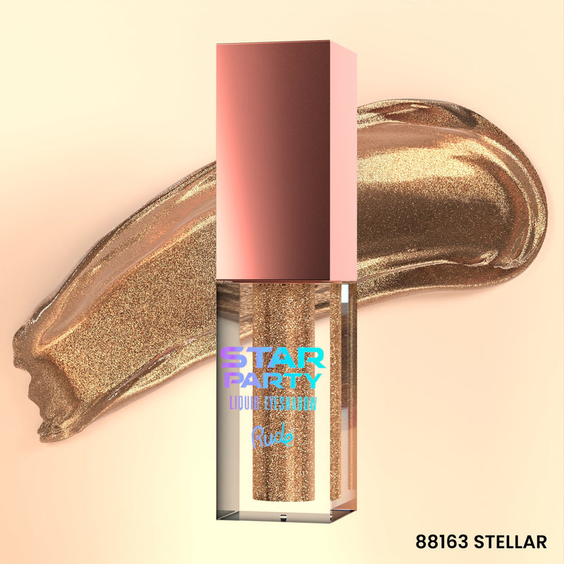 Rude Cosmetics Star Party Liquid Glitter Eyeshadow Single Eyeshadows Bisque Stellar