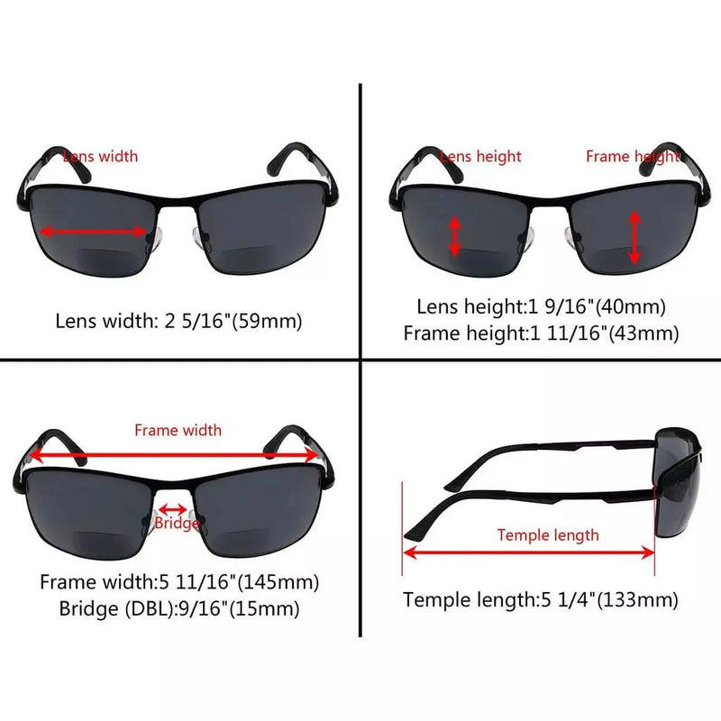 eyekeeper.com 3 Pack Bifocal Sunglasses Sunshine Readers Outdoor Reading Glasses SG802 Sunglasses White Smoke 3 Pairs Mix / +1.00,3 Pairs Mix / +1.25,3 Pairs Mix / +1.50,3 Pairs Mix / +1.75,3 Pairs Mix / +2.00,3 Pairs Mix / +2.50,3 Pairs Mix / +3.00