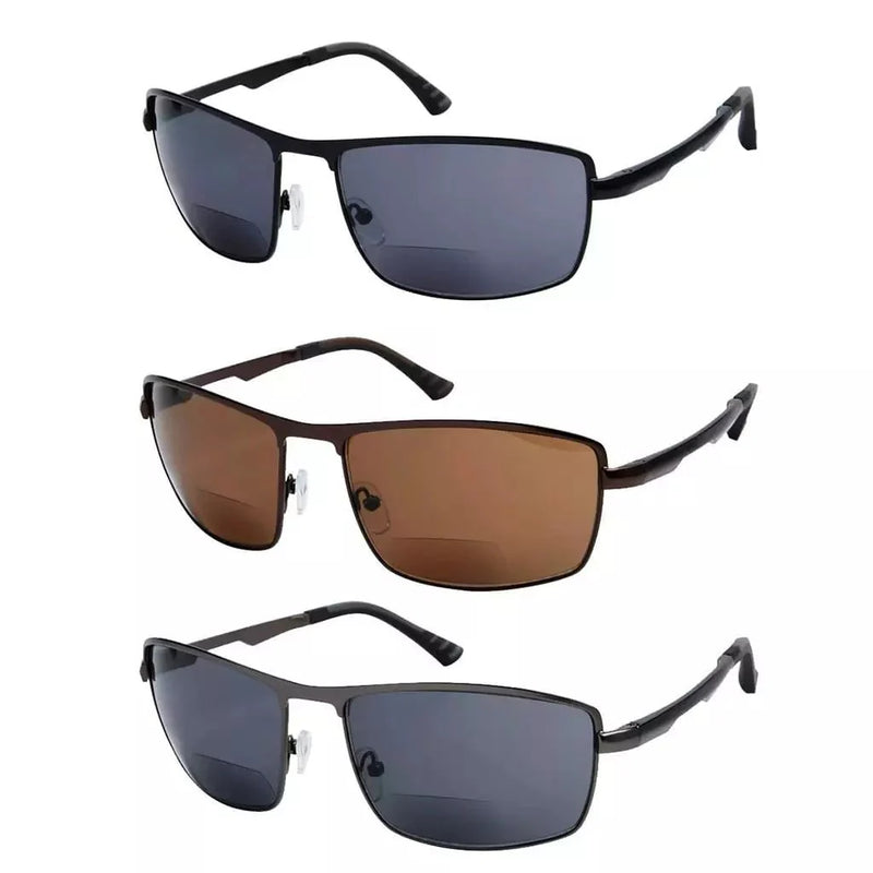 eyekeeper.com 3 Pack Bifocal Sunglasses Sunshine Readers Outdoor Reading Glasses SG802 Sunglasses White Smoke 3 Pairs Mix / +1.00,3 Pairs Mix / +1.25,3 Pairs Mix / +1.50,3 Pairs Mix / +1.75,3 Pairs Mix / +2.00,3 Pairs Mix / +2.50,3 Pairs Mix / +3.00