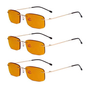 eyekeeper.com 3 Pack Blue Light Blocking Reading Glasses DSWK8 Eyeglasses White Smoke Gold-3pcs / +0.50,Gold-3pcs / +0.75,Gold-3pcs / +1.00,Gold-3pcs / +1.25,Gold-3pcs / +1.50,Gold-3pcs / +1.75,Gold-3pcs / +2.00
