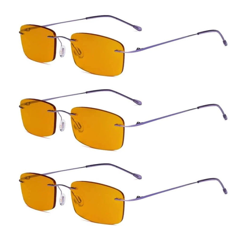 eyekeeper.com 3 Pack Blue Light Blocking Reading Glasses DSWK8 Eyeglasses White Smoke Purple-3pcs / without magnification,Purple-3pcs / +0.50,Purple-3pcs / +0.75,Purple-3pcs / +1.00,Purple-3pcs / +1.25,Purple-3pcs / +1.50,Purple-3pcs / +1.75,Purple-3pcs / +2.00