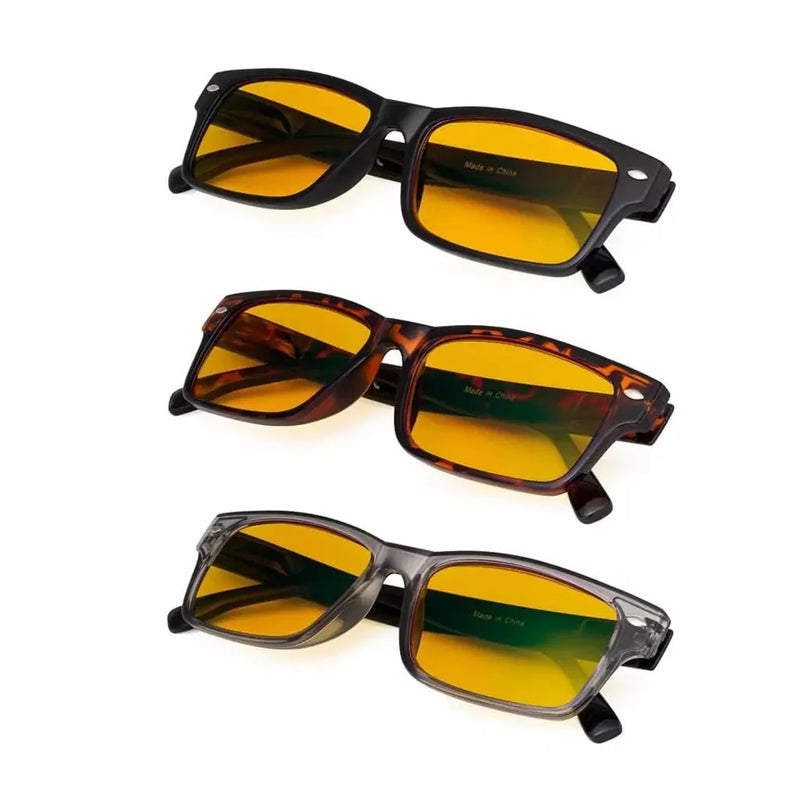 eyekeeper.com 3 Pack Blue Light Blocking Reading Glasses HP108 Eyeglasses White Smoke 3 Pairs Mix / without magnification,3 Pairs Mix / +0.75,3 Pairs Mix / +1.00