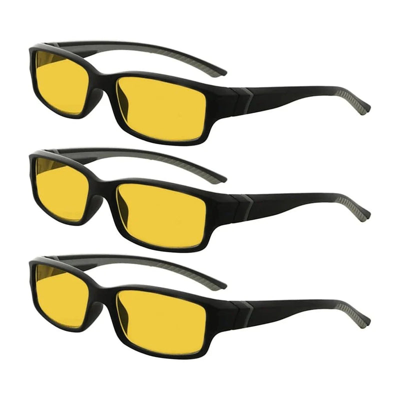 eyekeeper.com 3 Pack Blue Light Blocking Reading Glasses HPXM01 Eyeglasses White Smoke Black Grey-3pcs / without magnification,Black Grey-3pcs / +0.50,Black Grey-3pcs / +0.75,Black Grey-3pcs / +1.00,Black Grey-3pcs / +1.25,Black Grey-3pcs / +1.50,Black Grey-3pcs / +1.75,Black Grey-3pcs / +2.00,Black Grey-3pcs / +2.50