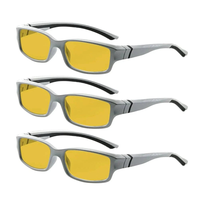 eyekeeper.com 3 Pack Blue Light Blocking Reading Glasses HPXM01 Eyeglasses White Smoke Grey-3pcs / without magnification,Grey-3pcs / +0.50,Grey-3pcs / +0.75,Grey-3pcs / +1.00,Grey-3pcs / +1.25,Grey-3pcs / +1.50,Grey-3pcs / +1.75,Grey-3pcs / +2.00,Grey-3pcs / +2.50