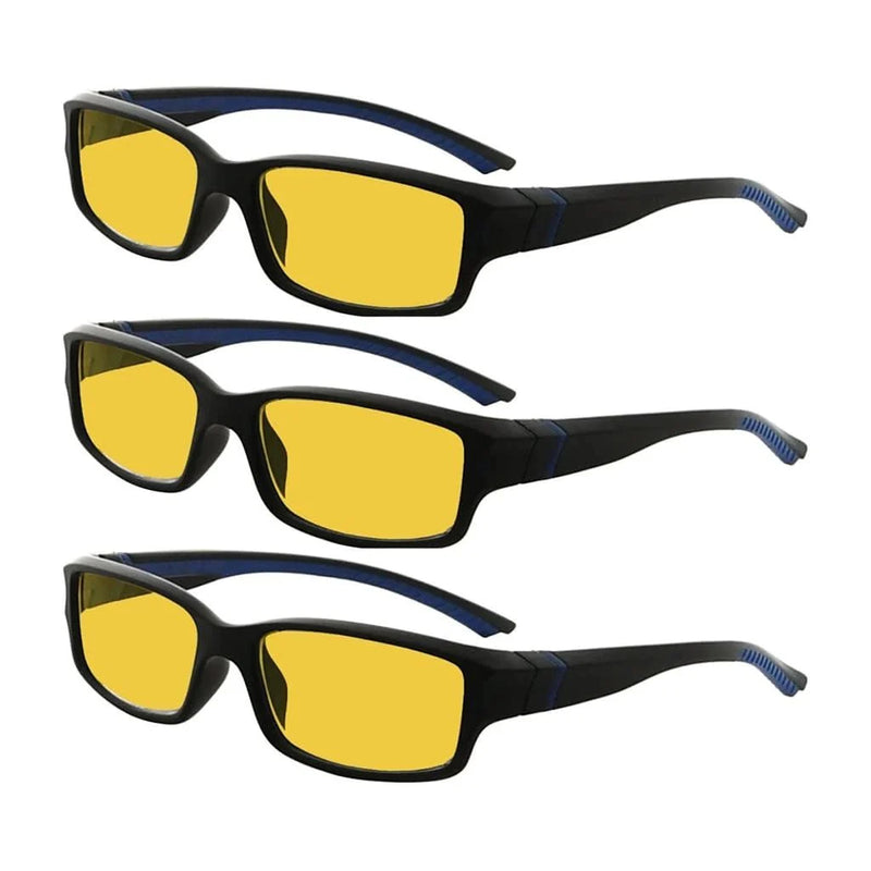 eyekeeper.com 3 Pack Blue Light Blocking Reading Glasses HPXM01 Eyeglasses White Smoke Black Blue-3pcs / without magnification,Black Blue-3pcs / +0.50,Black Blue-3pcs / +0.75,Black Blue-3pcs / +1.00,Black Blue-3pcs / +1.25,Black Blue-3pcs / +1.50,Black Blue-3pcs / +1.75,Black Blue-3pcs / +2.00,Black Blue-3pcs / +2.50,Clear Grey-3pcs / witho