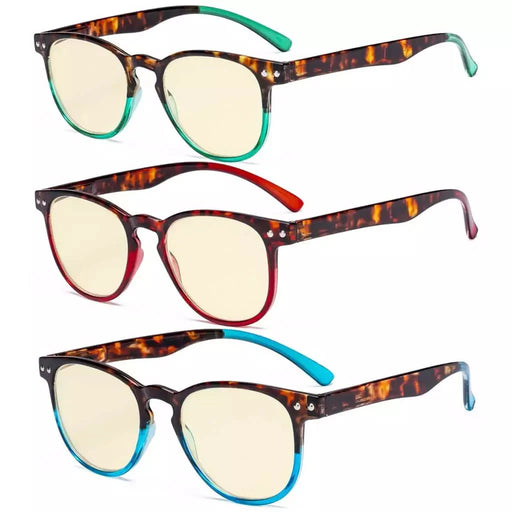 eyekeeper.com 3 Pack Blue Light Blocking Reading Glasses TM060D Eyeglasses White Smoke 3 Pairs Mix / without magnification,3 Pairs Mix / +0.50,3 Pairs Mix / +0.75,3 Pairs Mix / +1.00,3 Pairs Mix / +1.25,3 Pairs Mix / +1.50,3 Pairs Mix / +1.75,3 Pairs Mix / +2.00,3 Pairs Mix / +2.25,3 Pairs Mix / +2.50,3 Pairs Mix / +3.00