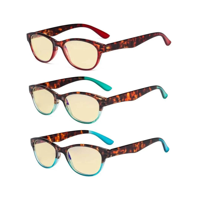 eyekeeper.com 3 Pack Blue Light Blocking Reading Glasses TM074D Eyeglasses White Smoke 3 Pairs Mix / without magnification,3 Pairs Mix / +0.50,3 Pairs Mix / +0.75,3 Pairs Mix / +1.00,3 Pairs Mix / +1.25,3 Pairs Mix / +1.50,3 Pairs Mix / +1.75,3 Pairs Mix / +2.00,3 Pairs Mix / +2.50,3 Pairs Mix / +3.00