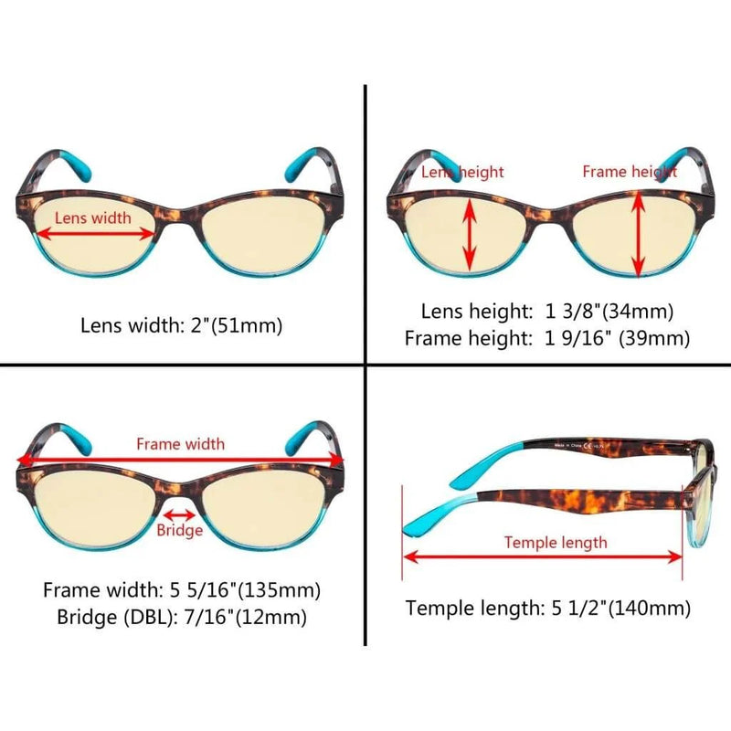 eyekeeper.com 3 Pack Blue Light Blocking Reading Glasses TM074D Eyeglasses White Smoke 3 Pairs Mix / without magnification,3 Pairs Mix / +0.50,3 Pairs Mix / +0.75,3 Pairs Mix / +1.00,3 Pairs Mix / +1.25,3 Pairs Mix / +1.50,3 Pairs Mix / +1.75,3 Pairs Mix / +2.00,3 Pairs Mix / +2.50,3 Pairs Mix / +3.00