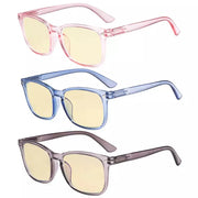 eyekeeper.com 3 Pack Blue Light Blocking Reading Glasses TMCGT1801 Eyeglasses White Smoke 3 Pairs Mix / without magnification,3 Pairs Mix / +0.50,3 Pairs Mix / +0.75,3 Pairs Mix / +1.00,3 Pairs Mix / +1.25,3 Pairs Mix / +1.50,3 Pairs Mix / +1.75,3 Pairs Mix / +2.00,3 Pairs Mix / +2.50