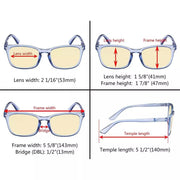 eyekeeper.com 3 Pack Blue Light Blocking Reading Glasses TMCGT1801 Eyeglasses White Smoke 3 Pairs Mix / without magnification,3 Pairs Mix / +0.50,3 Pairs Mix / +0.75,3 Pairs Mix / +1.00,3 Pairs Mix / +1.25,3 Pairs Mix / +1.50,3 Pairs Mix / +1.75,3 Pairs Mix / +2.00,3 Pairs Mix / +2.50