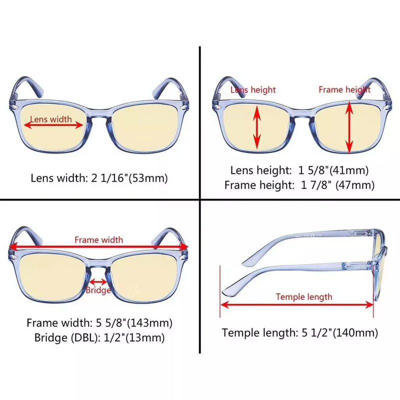 eyekeeper.com 3 Pack Blue Light Blocking Reading Glasses TMCGT1801 Eyeglasses White Smoke 3 Pairs Mix / without magnification,3 Pairs Mix / +0.50,3 Pairs Mix / +0.75,3 Pairs Mix / +1.00,3 Pairs Mix / +1.25,3 Pairs Mix / +1.50,3 Pairs Mix / +1.75,3 Pairs Mix / +2.00,3 Pairs Mix / +2.50