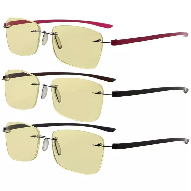 eyekeeper.com 3 Pack Blue Light Blocking Reading Glasses TMCG14009 Eyeglasses White Smoke 3 Pairs Mix / without magnification,3 Pairs Mix / +1.00,3 Pairs Mix / +1.25,3 Pairs Mix / +1.50,3 Pairs Mix / +1.75,3 Pairs Mix / +2.00,3 Pairs Mix / +2.50