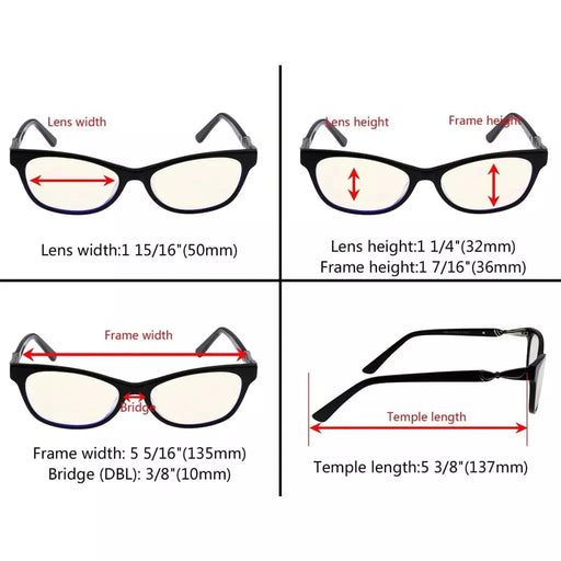 eyekeeper.com 3 Pack Blue Light Filter Reading Glasses CGA0073 Eyeglasses White Smoke Black-3pcs / without magnification,Black-3pcs / +0.50,Black-3pcs / +0.75,Black-3pcs / +1.00,Black-3pcs / +1.25,Black-3pcs / +1.50,Black-3pcs / +1.75,Black-3pcs / +2.00,Black Blue-3pcs / without magnification,Black Blue-3pcs / +0.50,Black Blue-3pcs / +0.75
