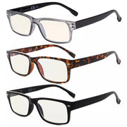 eyekeeper.com 3 Pack Blue Light Filter Reading Glasses Computer Readers UVR108 Eyeglasses White Smoke 3 Pairs Mix / without magnification,3 Pairs Mix / +0.50,3 Pairs Mix / +0.75,3 Pairs Mix / +1.00,3 Pairs Mix / +1.25,3 Pairs Mix / +1.50,3 Pairs Mix / +1.75,3 Pairs Mix / +2.00,3 Pairs Mix / +2.25,3 Pairs Mix / +3.00