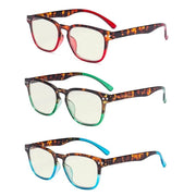 eyekeeper.com 3 Pack Blue Light Filter Reading Glasses UVR079D Eyeglasses White Smoke 3 Pairs Mix / without magnification,3 Pairs Mix / +0.50,3 Pairs Mix / +0.75,3 Pairs Mix / +1.00,3 Pairs Mix / +1.25,3 Pairs Mix / +1.50,3 Pairs Mix / +1.75,3 Pairs Mix / +2.00,3 Pairs Mix / +2.25,3 Pairs Mix / +2.50,3 Pairs Mix / +3.00