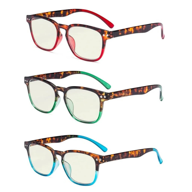eyekeeper.com 3 Pack Blue Light Filter Reading Glasses UVR079D Eyeglasses White Smoke 3 Pairs Mix / without magnification,3 Pairs Mix / +0.50,3 Pairs Mix / +0.75,3 Pairs Mix / +1.00,3 Pairs Mix / +1.25,3 Pairs Mix / +1.50,3 Pairs Mix / +1.75,3 Pairs Mix / +2.00,3 Pairs Mix / +2.25,3 Pairs Mix / +2.50,3 Pairs Mix / +3.00