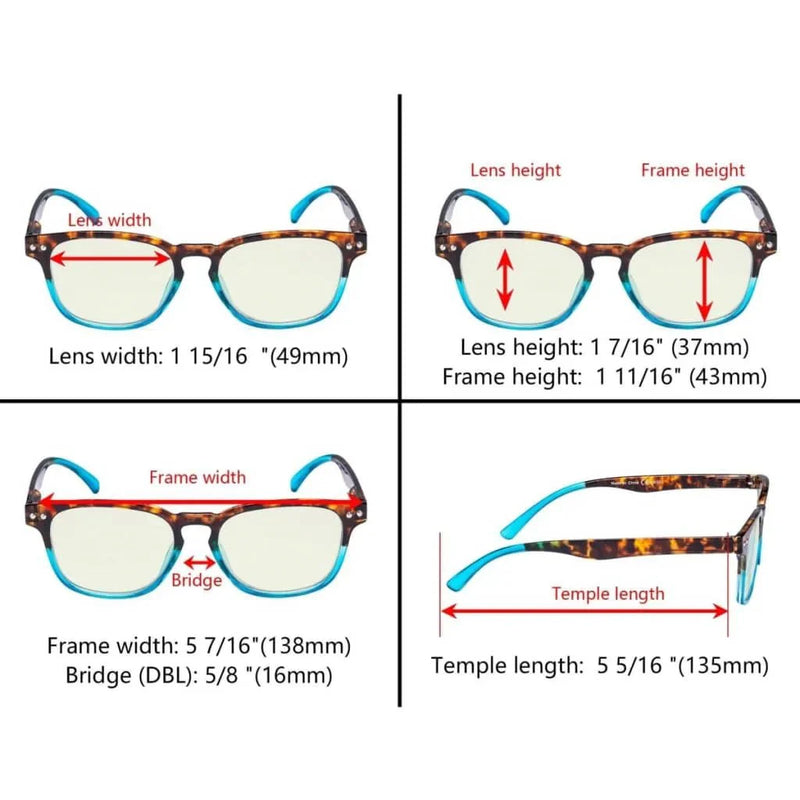 eyekeeper.com 3 Pack Blue Light Filter Reading Glasses UVR079D Eyeglasses White Smoke 3 Pairs Mix / without magnification,3 Pairs Mix / +0.50,3 Pairs Mix / +0.75,3 Pairs Mix / +1.00,3 Pairs Mix / +1.25,3 Pairs Mix / +1.50,3 Pairs Mix / +1.75,3 Pairs Mix / +2.00,3 Pairs Mix / +2.25,3 Pairs Mix / +2.50,3 Pairs Mix / +3.00