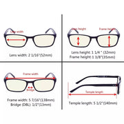 eyekeeper.com 3 Pack Blue Light Filter Reading Glasses UVR898 Eyeglasses White Smoke 3 Pairs Mix / without magnification,3 Pairs Mix / +0.50,3 Pairs Mix / +0.75,3 Pairs Mix / +1.00,3 Pairs Mix / +1.25,3 Pairs Mix / +1.50,3 Pairs Mix / +1.75,3 Pairs Mix / +2.00,3 Pairs Mix / +2.50