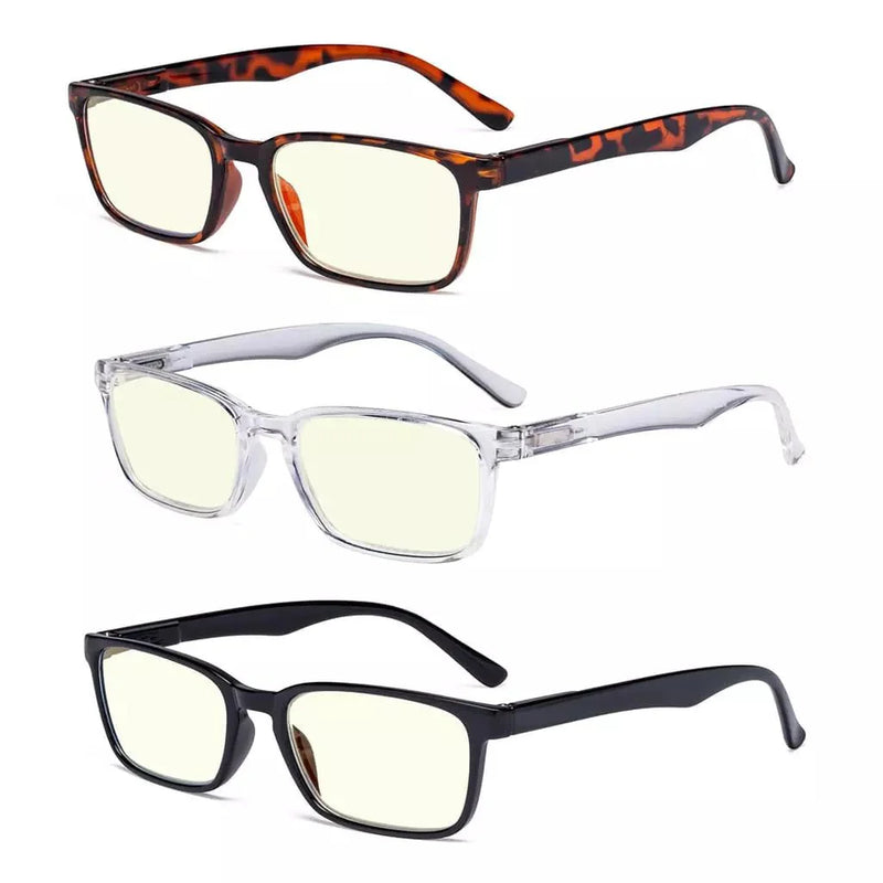 eyekeeper.com 3 Pack Blue Light Filter Reading Glasses UVR898 Eyeglasses White Smoke 3 Pairs Mix / without magnification,3 Pairs Mix / +0.50,3 Pairs Mix / +0.75,3 Pairs Mix / +1.00,3 Pairs Mix / +1.25,3 Pairs Mix / +1.50,3 Pairs Mix / +1.75,3 Pairs Mix / +2.00,3 Pairs Mix / +2.50