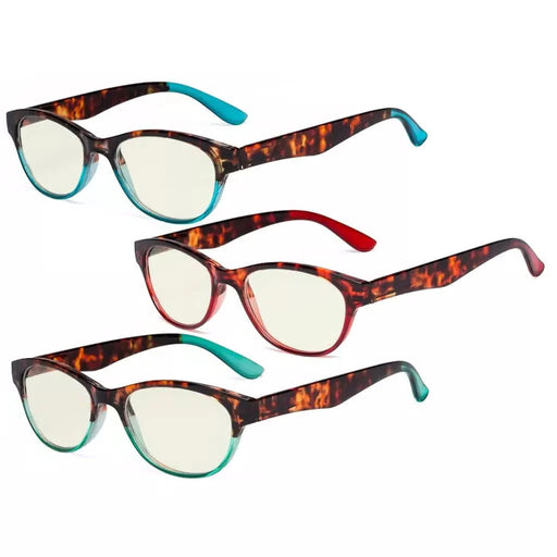 eyekeeper.com 3 Pack Cat-eye Blue Light Filter Reading Glasses UVR074D Eyeglasses White Smoke 3 Pairs Mix / without magnification,3 Pairs Mix / +0.50,3 Pairs Mix / +0.75,3 Pairs Mix / +1.00,3 Pairs Mix / +1.25,3 Pairs Mix / +1.50,3 Pairs Mix / +1.75,3 Pairs Mix / +2.00,3 Pairs Mix / +2.25,3 Pairs Mix / +2.50,3 Pairs Mix / +3.00