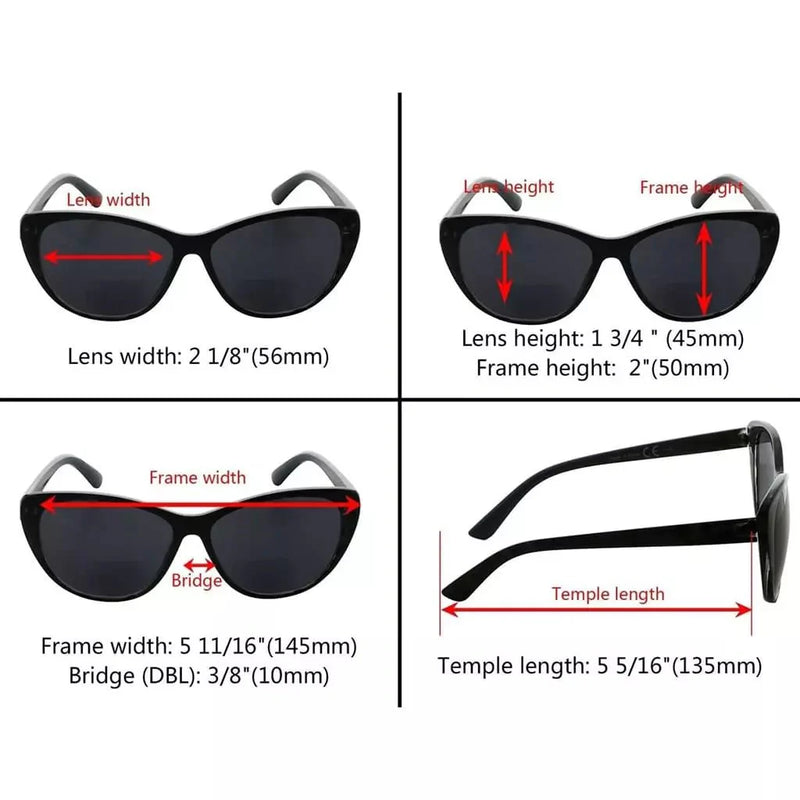 eyekeeper.com 3 Pack Cat-eye Stylish Bifocal Reading Sunglasses S033 Sunglasses White Smoke Black Red Tortoise-3pcs / +1.00,Black Red Tortoise-3pcs / +1.50,Black Red Tortoise-3pcs / +1.75,Black Red Tortoise-3pcs / +2.00,Black Red Tortoise-3pcs / +2.50,Black Red Tortoise-3pcs / +3.00,Black Red Tortoise-3pcs / +3.50,Beige Tortoise-3pcs / +1.00,Bei