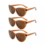 eyekeeper.com 3 Pack Cat-eye Stylish Bifocal Reading Sunglasses S033 Sunglasses White Smoke Brown-3pcs / +1.00,Brown-3pcs / +1.25,Brown-3pcs / +1.50,Brown-3pcs / +1.75,Brown-3pcs / +2.00,Brown-3pcs / +2.50,Brown-3pcs / +3.00,Brown-3pcs / +3.50