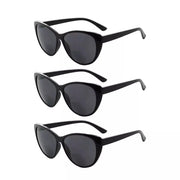 eyekeeper.com 3 Pack Cat-eye Stylish Bifocal Reading Sunglasses S033 Sunglasses White Smoke Black-3pcs / +1.00,Black-3pcs / +1.50,Black-3pcs / +1.75,Black-3pcs / +2.00,Black-3pcs / +2.50,Black-3pcs / +3.00,Black-3pcs / +3.50