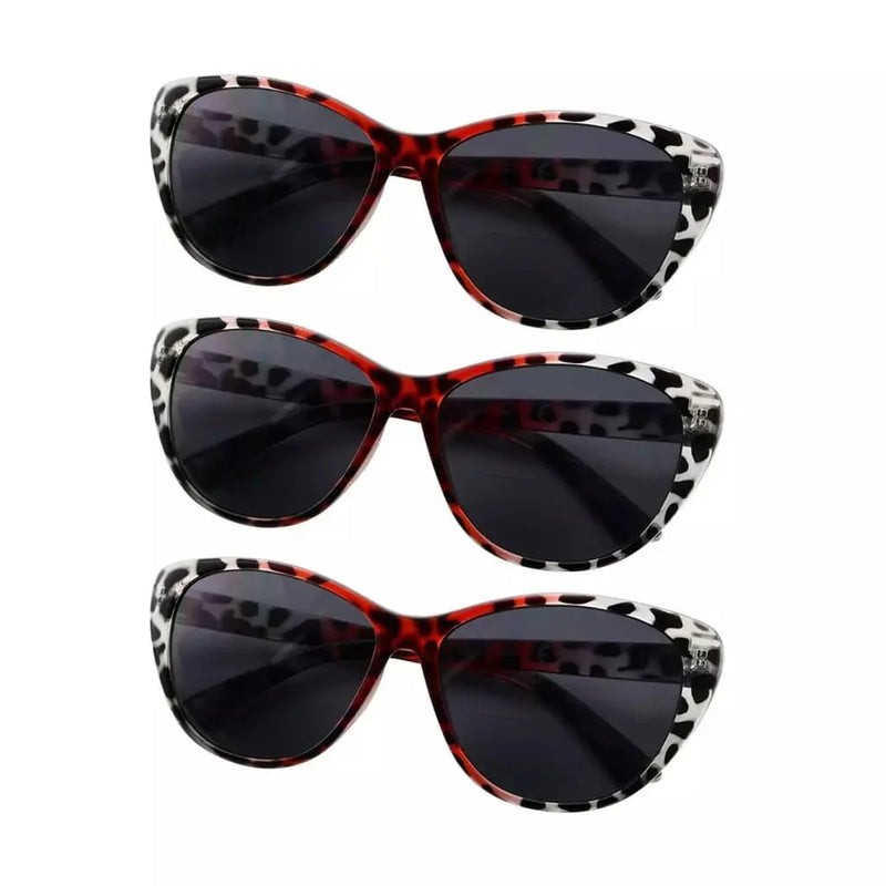 eyekeeper.com 3 Pack Cat-eye Stylish Bifocal Reading Sunglasses S033 Sunglasses White Smoke Black Red Tortoise-3pcs / +1.00,Black Red Tortoise-3pcs / +1.50,Black Red Tortoise-3pcs / +1.75,Black Red Tortoise-3pcs / +2.00,Black Red Tortoise-3pcs / +2.50,Black Red Tortoise-3pcs / +3.00,Black Red Tortoise-3pcs / +3.50,Beige Tortoise-3pcs / +1.00,Bei