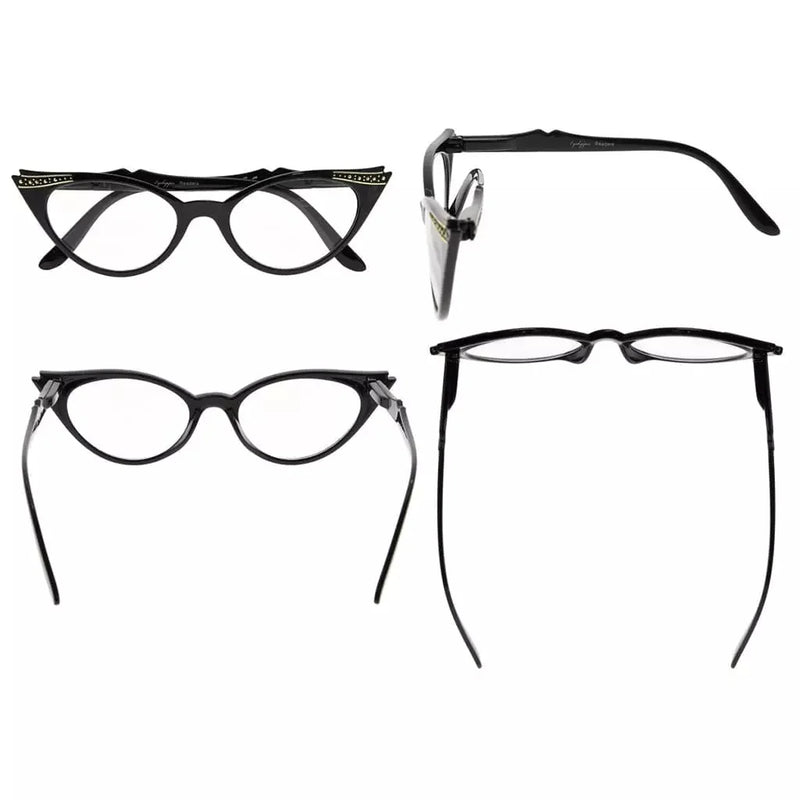 eyekeeper.com 3 Pack Chic Readers Cat-eye Reading Glasses R914 Eyeglasses White Smoke 3 Pairs Mix / without magnification,3 Pairs Mix / +0.50,3 Pairs Mix / +0.75,3 Pairs Mix / +1.00,3 Pairs Mix / +1.25,3 Pairs Mix / +1.50,3 Pairs Mix / +1.75,3 Pairs Mix / +2.00,3 Pairs Mix / +2.25,3 Pairs Mix / +2.50,3 Pairs Mix / +2.75,3 Pairs Mix / +3.00