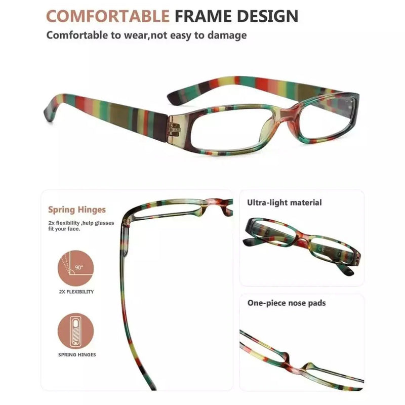 eyekeeper.com 3 Pack Classic Cute Reading Glasses Striped Pattern Readers R906 Eyeglasses White Smoke 3 Pairs Mix / +0.50,3 Pairs Mix / +0.75,3 Pairs Mix / +1.00,3 Pairs Mix / +1.25,3 Pairs Mix / +1.50,3 Pairs Mix / +1.75,3 Pairs Mix / +2.00,3 Pairs Mix / +2.25,3 Pairs Mix / +2.50,3 Pairs Mix / +2.75,3 Pairs Mix / +3.00,3 Pairs Mix / +3.50,3 Pairs Mix / +