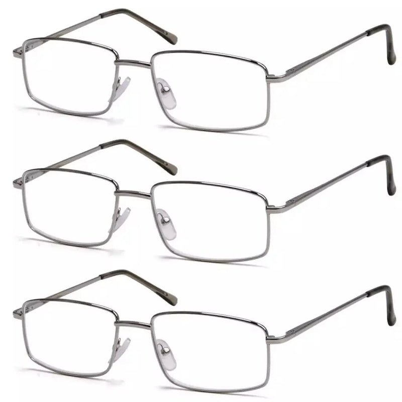 eyekeeper.com 3 Pack Classic Metal Frame Reading Glasses R15023 Eyeglasses White Smoke Silver-3pcs / +0.50,Silver-3pcs / +0.75,Silver-3pcs / +1.00,Silver-3pcs / +1.25,Silver-3pcs / +1.50,Silver-3pcs / +1.75,Silver-3pcs / +2.00,Silver-3pcs / +2.25,Silver-3pcs / +2.50,Silver-3pcs / +2.75,Silver-3pcs / +3.00,Silver-3pcs / +3.50,Silver-3pcs / +
