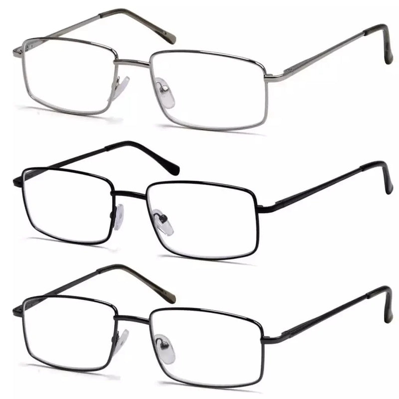 eyekeeper.com 3 Pack Classic Metal Frame Reading Glasses R15023 Eyeglasses White Smoke 3 Pairs Mix / +0.50,3 Pairs Mix / +0.75,3 Pairs Mix / +1.00,3 Pairs Mix / +1.25,3 Pairs Mix / +1.50,3 Pairs Mix / +1.75,3 Pairs Mix / +2.00,3 Pairs Mix / +2.25,3 Pairs Mix / +2.50,3 Pairs Mix / +2.75,3 Pairs Mix / +3.00,3 Pairs Mix / +3.50,3 Pairs Mix / +