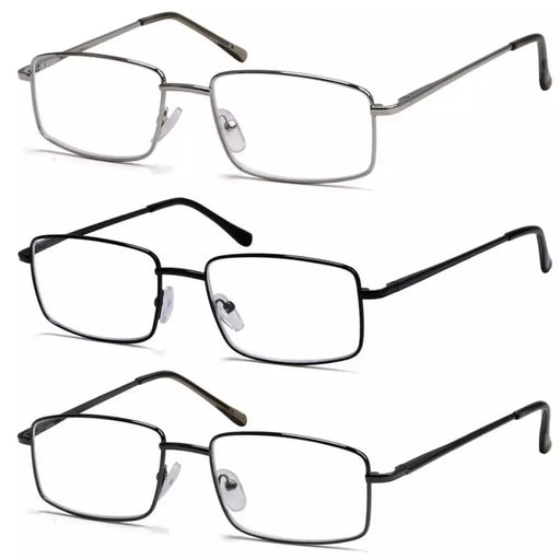 eyekeeper.com 3 Pack Classic Metal Frame Reading Glasses R15023 Eyeglasses White Smoke 3 Pairs Mix / +0.50,3 Pairs Mix / +0.75,3 Pairs Mix / +1.00,3 Pairs Mix / +1.25,3 Pairs Mix / +1.50,3 Pairs Mix / +1.75,3 Pairs Mix / +2.00,3 Pairs Mix / +2.25,3 Pairs Mix / +2.50,3 Pairs Mix / +2.75,3 Pairs Mix / +3.00,3 Pairs Mix / +3.50,3 Pairs Mix / +