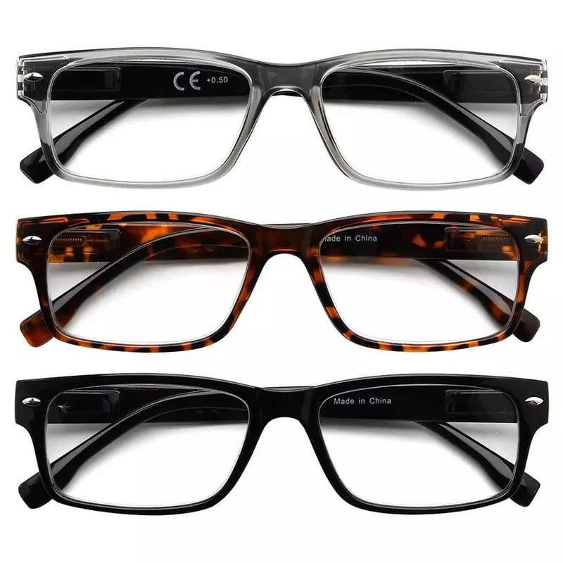 eyekeeper.com 3 Pack Classic Rectangle Reading Glasses Narrow Lens R108 Eyeglasses White Smoke 3 Pairs Mix / +0.50,3 Pairs Mix / +0.75,3 Pairs Mix / +1.00,3 Pairs Mix / +1.25,3 Pairs Mix / +1.50,3 Pairs Mix / +1.75,3 Pairs Mix / +2.00,3 Pairs Mix / +2.25,3 Pairs Mix / +2.50,3 Pairs Mix / +2.75,3 Pairs Mix / +3.00,3 Pairs Mix / +3.50,3 Pairs Mix / +