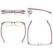 eyekeeper.com 3 Pack Half-rim Blue Light Blocking Reading Glasses UVR12625 Eyeglasses White Smoke 3 Pairs Mix / without magnification,3 Pairs Mix / +1.00,3 Pairs Mix / +1.50,3 Pairs Mix / +2.00,3 Pairs Mix / +2.50,3 Pairs Mix / +3.00