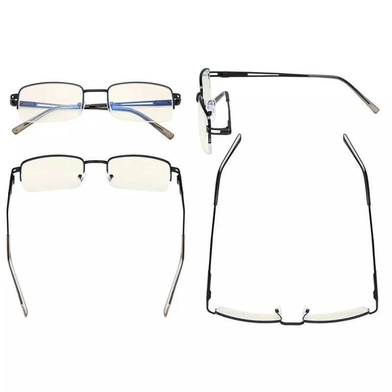 eyekeeper.com 3 Pack Half-rim Blue Light Filter Reading Glasses UVR15014 Eyeglasses White Smoke 3 Pairs Mix / without magnification,3 Pairs Mix / +0.50,3 Pairs Mix / +0.75,3 Pairs Mix / +1.00,3 Pairs Mix / +1.25,3 Pairs Mix / +1.50,3 Pairs Mix / +1.75,3 Pairs Mix / +2.00,3 Pairs Mix / +2.25,3 Pairs Mix / +2.50,3 Pairs Mix / +3.00