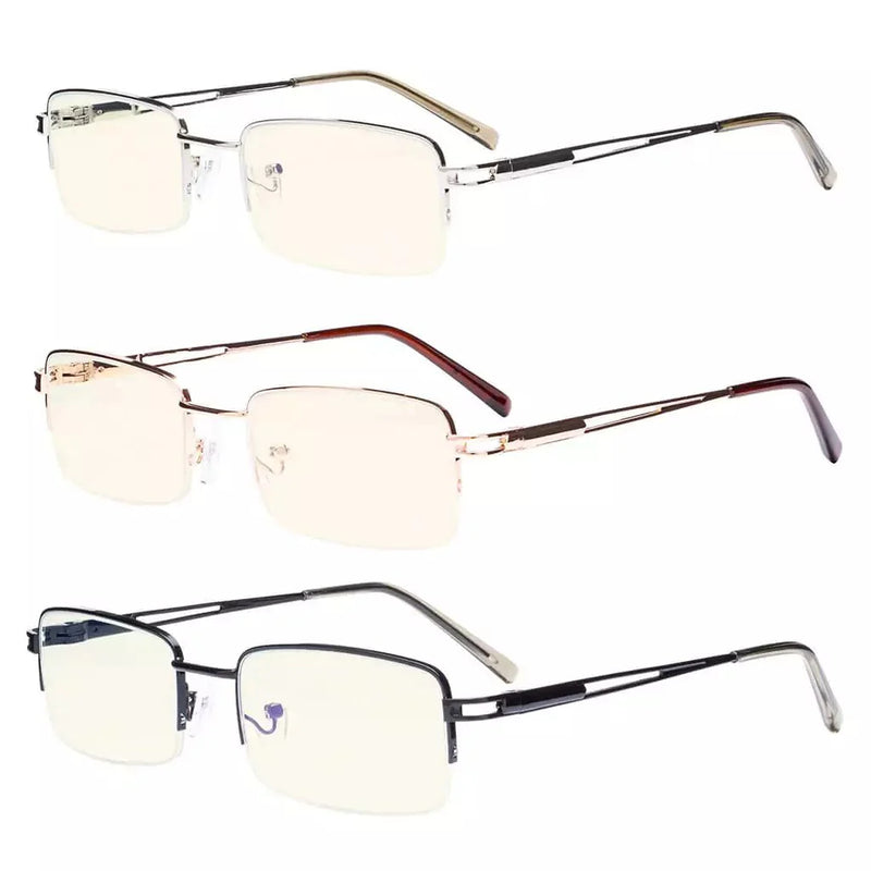 eyekeeper.com 3 Pack Half-rim Blue Light Filter Reading Glasses UVR15014 Eyeglasses White Smoke 3 Pairs Mix / without magnification,3 Pairs Mix / +0.50,3 Pairs Mix / +0.75,3 Pairs Mix / +1.00,3 Pairs Mix / +1.25,3 Pairs Mix / +1.50,3 Pairs Mix / +1.75,3 Pairs Mix / +2.00,3 Pairs Mix / +2.25,3 Pairs Mix / +2.50,3 Pairs Mix / +3.00