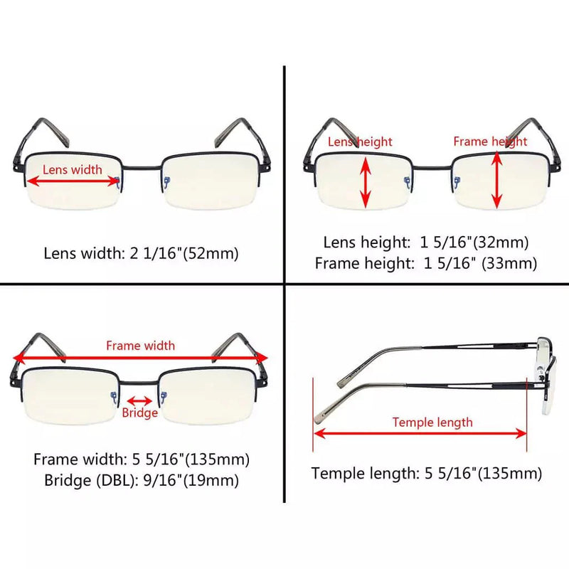 eyekeeper.com 3 Pack Half-rim Blue Light Filter Reading Glasses UVR15014 Eyeglasses White Smoke 3 Pairs Mix / without magnification,3 Pairs Mix / +0.50,3 Pairs Mix / +0.75,3 Pairs Mix / +1.00,3 Pairs Mix / +1.25,3 Pairs Mix / +1.50,3 Pairs Mix / +1.75,3 Pairs Mix / +2.00,3 Pairs Mix / +2.25,3 Pairs Mix / +2.50,3 Pairs Mix / +3.00