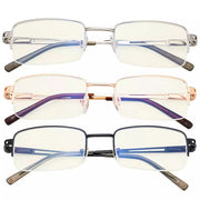 eyekeeper.com 3 Pack Half-rim Blue Light Filter Reading Glasses UVR15014 Eyeglasses White Smoke 3 Pairs Mix / without magnification,3 Pairs Mix / +0.50,3 Pairs Mix / +0.75,3 Pairs Mix / +1.00,3 Pairs Mix / +1.25,3 Pairs Mix / +1.50,3 Pairs Mix / +1.75,3 Pairs Mix / +2.00,3 Pairs Mix / +2.25,3 Pairs Mix / +2.50,3 Pairs Mix / +3.00