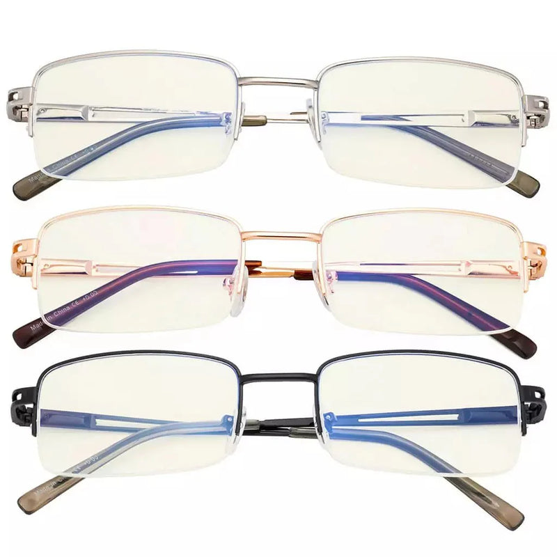 eyekeeper.com 3 Pack Half-rim Blue Light Filter Reading Glasses UVR15014 Eyeglasses White Smoke 3 Pairs Mix / without magnification,3 Pairs Mix / +0.50,3 Pairs Mix / +0.75,3 Pairs Mix / +1.00,3 Pairs Mix / +1.25,3 Pairs Mix / +1.50,3 Pairs Mix / +1.75,3 Pairs Mix / +2.00,3 Pairs Mix / +2.25,3 Pairs Mix / +2.50,3 Pairs Mix / +3.00