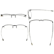 eyekeeper.com 3 Pack Half-rim Folding Telescopic Arms Reading Glasses R1710 Eyeglasses White Smoke Black-3pcs / +0.50,Black-3pcs / +3.50,Gunmetal-3pcs / +0.50,Gunmetal-3pcs / +3.50,Silver-3pcs / +0.50,Gold-3pcs / +0.50,Gold-3pcs / +0.75,Gold-3pcs / +1.00,Gold-3pcs / +3.50,Gold-3pcs / +1.25,Gold-3pcs / +1.75,Gold-3pcs / +2.50,Gold-3pcs / +2.75,Gold-3pcs