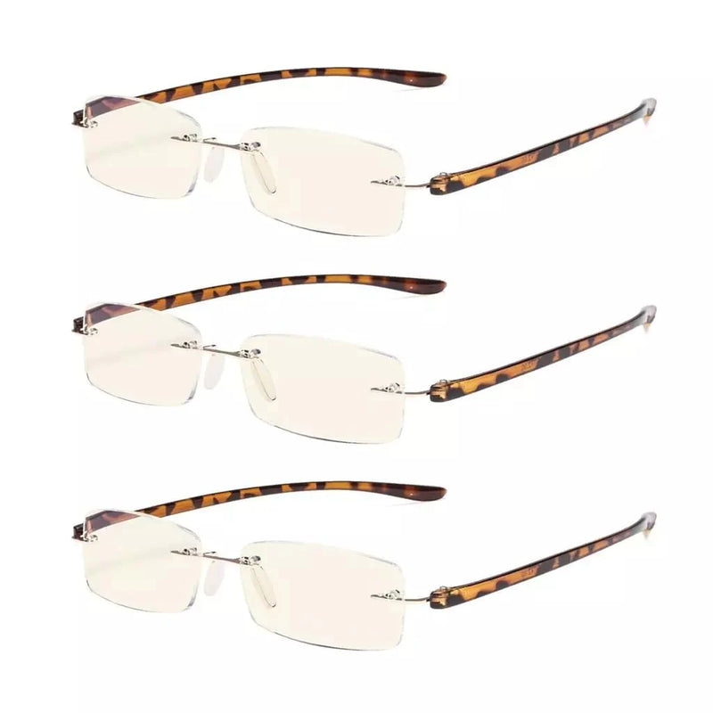 eyekeeper.com 3 Pack Lightweight Blue Light Filter Reading Glasses UVCG1 Eyeglasses White Smoke Tortoise-3pcs / without magnification,Tortoise-3pcs / +0.50,Tortoise-3pcs / +0.75,Tortoise-3pcs / +1.00,Tortoise-3pcs / +1.25,Tortoise-3pcs / +1.50,Tortoise-3pcs / +1.75,Tortoise-3pcs / +2.00,Tortoise-3pcs / +2.50