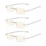 eyekeeper.com 3 Pack Lightweight Blue Light Filter Reading Glasses UVCG1 Eyeglasses White Smoke Silver-3pcs / without magnification,Silver-3pcs / +0.50,Silver-3pcs / +0.75,Silver-3pcs / +1.00,Silver-3pcs / +1.25,Silver-3pcs / +1.50,Silver-3pcs / +1.75,Silver-3pcs / +2.00,Silver-3pcs / +2.50