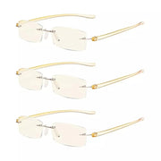 eyekeeper.com 3 Pack Lightweight Blue Light Filter Reading Glasses UVCG1 Eyeglasses White Smoke Yellow-3pcs / without magnification,Yellow-3pcs / +0.50,Yellow-3pcs / +0.75,Yellow-3pcs / +1.00,Yellow-3pcs / +1.25,Yellow-3pcs / +1.50,Yellow-3pcs / +1.75,Yellow-3pcs / +2.00,Yellow-3pcs / +2.50