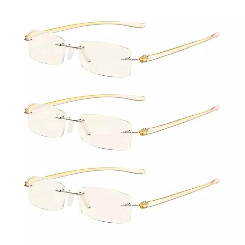 eyekeeper.com 3 Pack Lightweight Blue Light Filter Reading Glasses UVCG1 Eyeglasses White Smoke Yellow-3pcs / without magnification,Yellow-3pcs / +0.50,Yellow-3pcs / +0.75,Yellow-3pcs / +1.00,Yellow-3pcs / +1.25,Yellow-3pcs / +1.50,Yellow-3pcs / +1.75,Yellow-3pcs / +2.00,Yellow-3pcs / +2.50