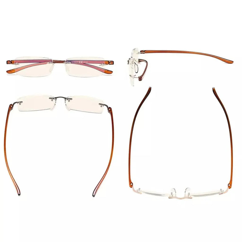 eyekeeper.com 3 Pack Lightweight Blue Light Filter Reading Glasses UVCG1 Eyeglasses White Smoke Blue-3pcs / without magnification,Blue-3pcs / +0.50,Blue-3pcs / +0.75,Blue-3pcs / +1.00,Blue-3pcs / +1.25,Blue-3pcs / +1.50,Blue-3pcs / +1.75,Blue-3pcs / +2.00,Blue-3pcs / +2.50,Clear-3pcs / without magnification,Clear-3pcs / +0.50,Clear-3pcs / +0.75,Clea